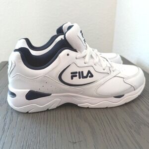 Fila Mens Memory Panache Sneakers White Blue Low Top Trainers 1CM00882-125 8